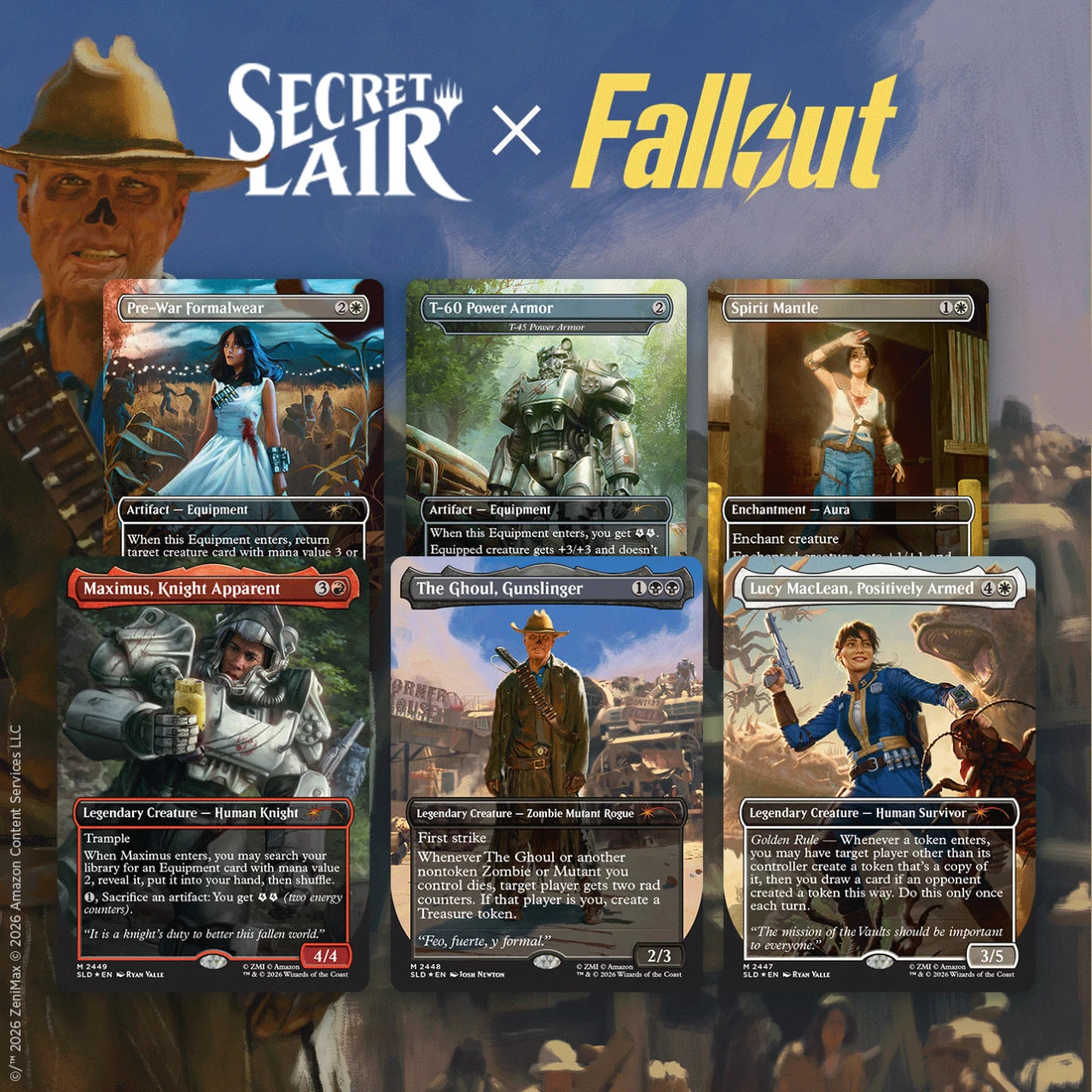 Magic The Gathering Secret Lair x Fallout®: Beyond Vault 33 (Non-Foil）