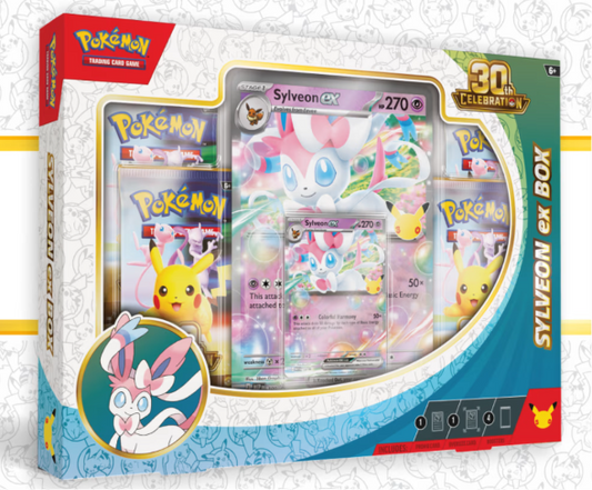 Pokémon TCG: 30th Celebration Pokémon ex Box—Sylveon ex