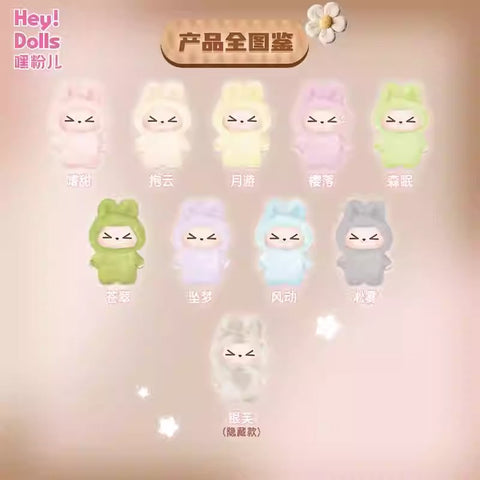 heydolls - RABBIT KIKI擁抱的温度系列毛絨盲盒 (一盒)
