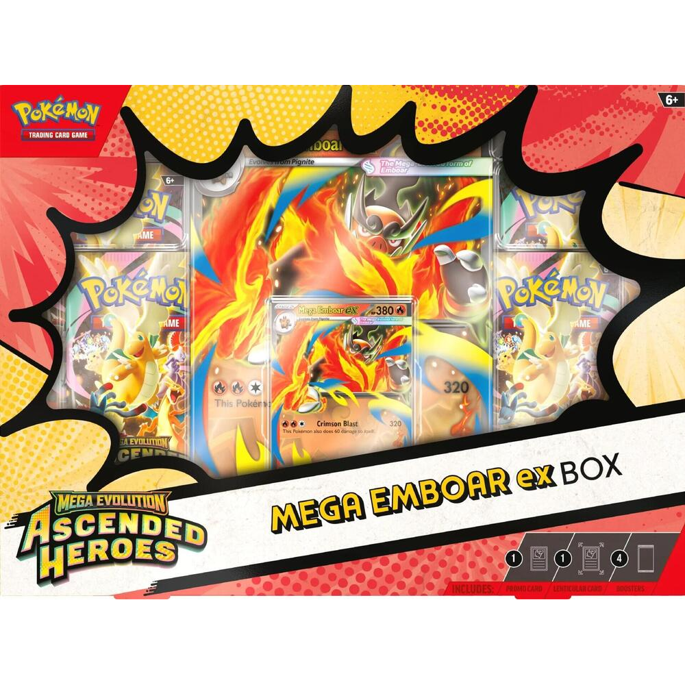 Pokémon TCG: Mega Evolution - Ascended Heroes Mega Emboar Ex Box