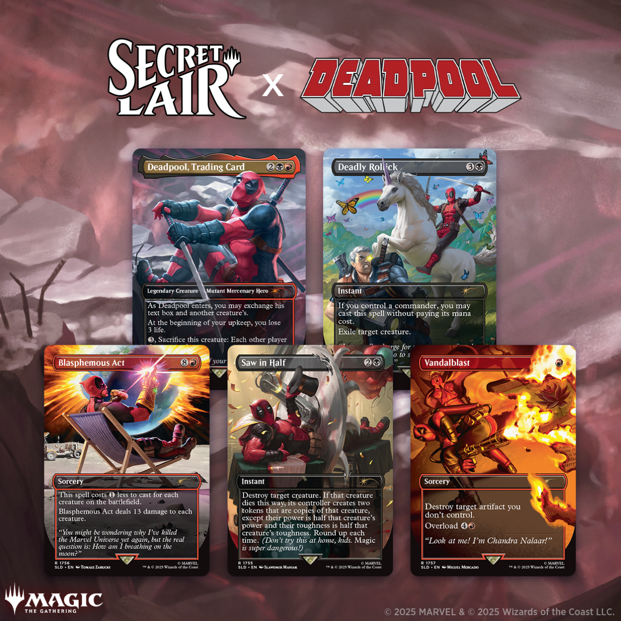Magic The Gathering Secret Lair x Marvel's Deadpool (Non-Foil)
