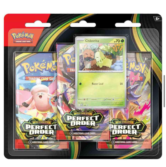[M3] Pokémon TCG: Mega Evolution Perfect Order 3-Booster Blister