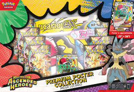 Pokemon TCG Ascended Heroes Premium Poster Collection Mega Lucario Ex