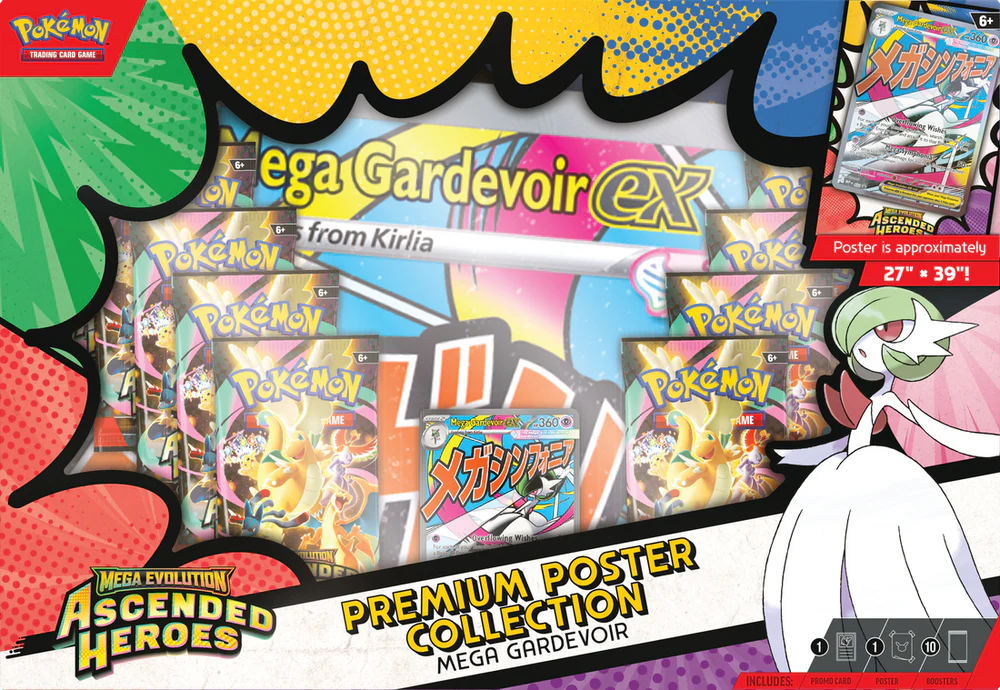 Pokemon TCG Ascended Heroes Premium Poster Collection Mega Gardevoir Ex