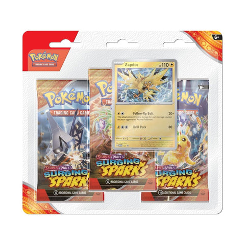 [SV08] Pokemon TCG Scarlet & Violet Surging Sparks 3-Pack Blisters
